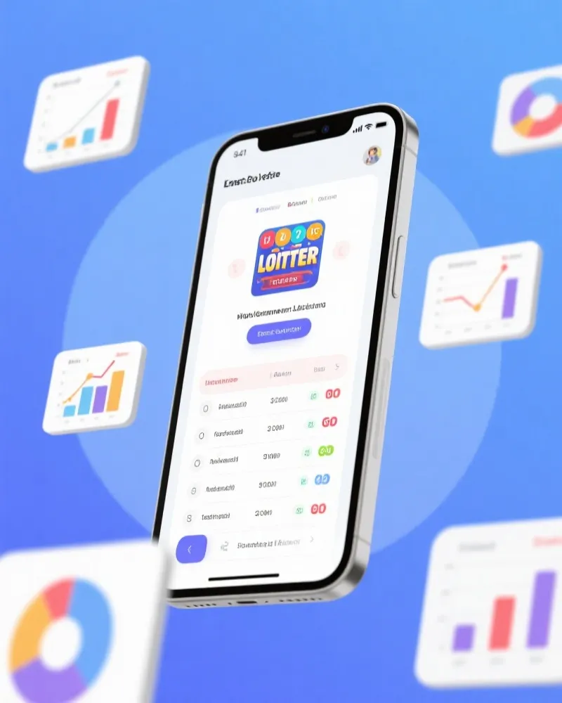 Mobile friendly lottery data application